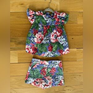 Janie and Jack Floral Outfit